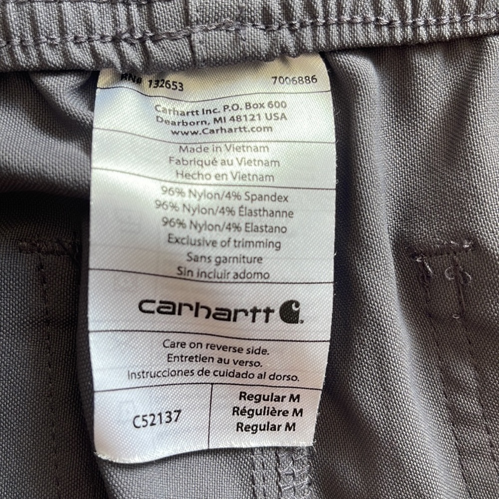 Carhartt Rugged Flex Slim Leg Scrub Pant Grey - Picture 7 of 8